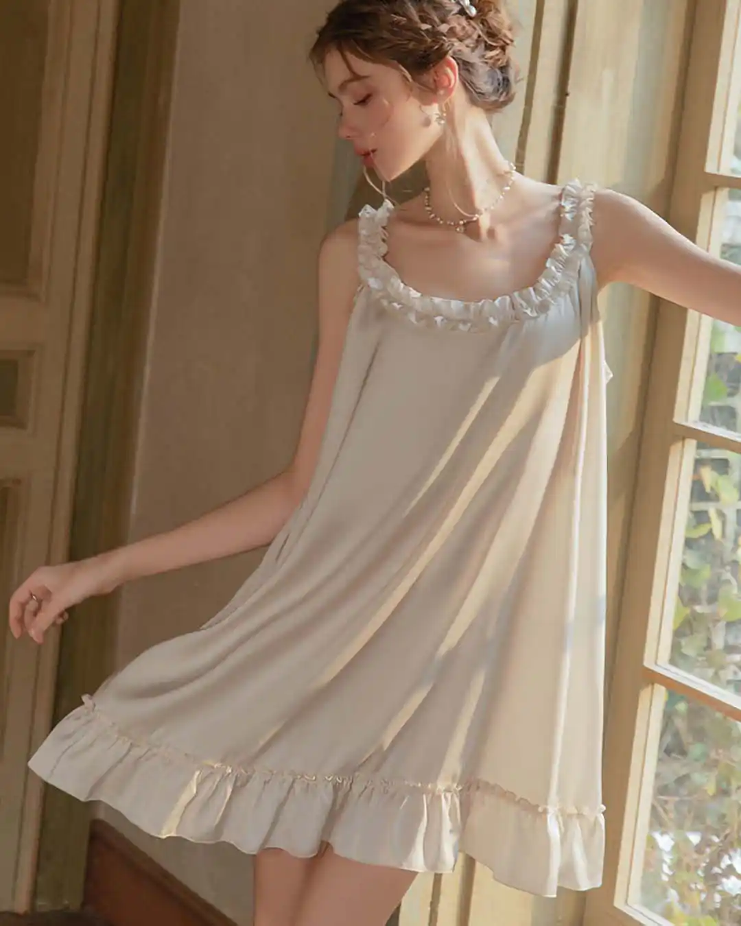Champagne Frill Negligee